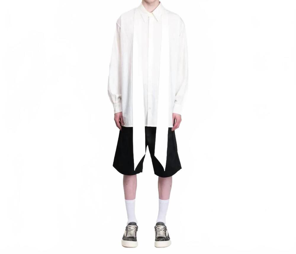 NEW WILLY CHAVARRIA cravat shirt in off white
